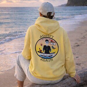 Adrift Again Sunshine Yellow Hoodie | “A Long Cool Woman” | XXL